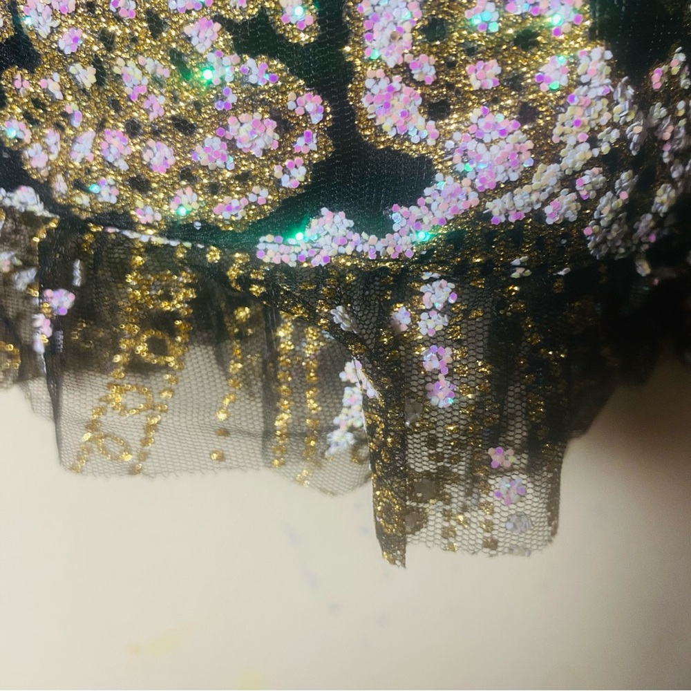 Hello Molly Black Mini Dress with Silver Sequin Embellishment - Picture 5 of 13
